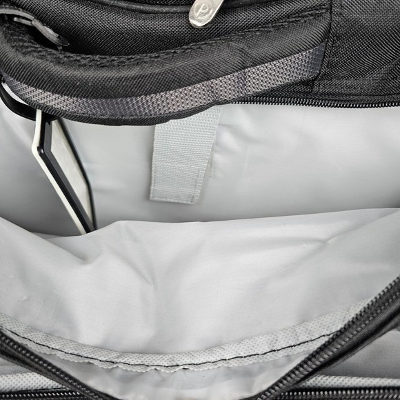 Protege Black Rolling Travel Laptop Briefcase Wheeled Luggage Carry On Bag - Picture 4 of 16